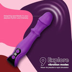 Vibrator Thrusting Dildo Sex Toys - Dildos G Spot Vibrator Woman Sexual Pleasure Tools For Women,Prostate Massager With 9 Thrusting Dildos&9 Vibrating Modes,Female Vibrator Adult Toy Sex Novelties