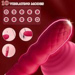 Sex Whip With G Spot Vibrators - Bdsm Leather Sex Whips Female Sex Toys Dildo Vibrator With 10 Vibrating Pattern, Couples Adult Sex Toys For Women Clitoral Stimulator, Sex Bondage Restraints Games
