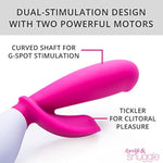 Lovelife Snuggle Vibrator - Dual Stimulation G-Spot Vibrator - Personal Massager For Women - Couple'S Vibrator Seven Presets To Enjoy - Body-Friendly, Rechargeable, Splashproof - Pink