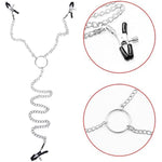 Adjustable Nipple Clamps, Entertainment Clip For Women Non-Piercing Nipplerings Clip, Nipple Clips & Clitoris Clamp Bdsm Adult Sex Toys & Games For Couples Gifts (A)