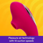 Indulge Clitoral Sucking Vibrator | Vibrating Dildo For Clit & G Spot Double Stimulation Device | Waterproof Clit Sucker | Clitoris Stimulator | Personal Massager Adult Sex Toys For Women