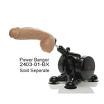Doc Johnson Vac-U-Lock - Realistic Hung - 12 Inch FIRMSKYN Dildo with Massive 8.5 Inches of Girth - F-Machine and Harness Compatible - for Adults Only, Vanilla