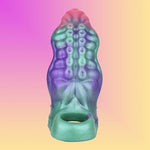 Reusable Multi-Color Liquid Silicone Made Penis Extender Sleeve Cock Ring, Octupus Tentacle Penis Enlarger Sleeve Monster Dildo Sheath Cover Male Adult Sex Toy
