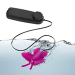 Luxe - Butterfly Teaser - Platinum Silicone Multi Speed Battery Powered Vaginal Stimulator - Ipx7 Submersible Waterproof Bullet - Latex Free - Sex Toy For Women Couples - Fuchsia