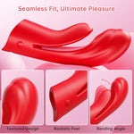 Finger Vibrator Adult Sex Toys For Women, 2 In 1 Flexible Finger Sleeve G Spot Vibrators Dildo With Dual Motors 10 Vibrations, Anal Nipple Clit Stimulation Sex Toys For Female Men Couples