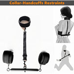 Spreader Bar Sex Toys Furniture Bdsm Bondage Collar Restraints With Handcuffs Ankle Cuffs For Couples Expandable 23-36Inch