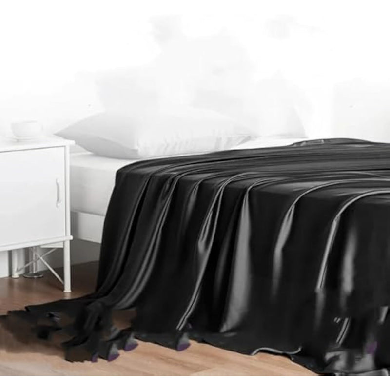 Black Waterproof Passion Bed Sheet - Couples' Sm Love Tool, Adult Fun Accessories For Enhanced Intimacy