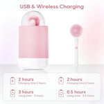 Kisstoy Clitoral Vibrator, Night Lamp Lollipop Sex Toy For Women Clitoral Nipple, Pink Pop With 10 Vibrating Modes, 2 Light Mode, Dustproof, Creating The Atmosphere For Women Couples Adult Sex Games