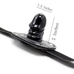 Silicone Sex Toys Dildo Gags For Bondage Restraints, Bdsm Kit Open Moth Bondage Ball Gags Muzzles, Sm Bite Bar Gags For Sex Games (Short, Black-1)