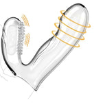 Finger Vibrator Accessory Adult Sex Toys For Couples, Dual Stimulation Finger Sleeves Women Sex Toys For Men,Transparent Silicone Anal Sex Toys For Vagina G-Spot Clitoral Masturbator Stimulator