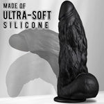 3 Inch Diameter Bbc Huge Thick Dildo, 10 Inch Monster Big Black Dildos With Strong Suction Cup, Realistic Silicone Large Anal Dildos Adult Sex Toys For Gay Female Mastuabtion