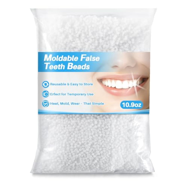 10.9Oz Whiten Fitting Beads - Teeth Whitening Kit,Pellets For Diy Filling Teenth,Thermal Fitting Beads Used For Used For All Teeth Styles,Keep Smile