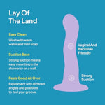 Hello Pretty Big Dil Bundle - Includes Natural Aloe Lube 3.3 Fl Oz And Pretty Big Dil - Harness-Compatible Dildo For Women And Ph Balanced Personal Lubricant For Her