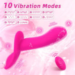 Strap On Vibrating Dildo,Dual Motors Lesbian Sex Toys Strap On Harness,10 Adjustable Vibration Intensities,Suitable For Consoladores And Couples