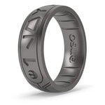 Star Wars Silicone Ring - I Love You - Comfortable And Flexible Design - Aurebesh - Platinum - Size 11