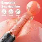 Thrusting Dildo Sex Machine Vibrator Sex Toys, Realistic Suction Cup Dildo With 10 Thrusting & 10 Vibrations, Heating Function, Remote Control G Spot Anal Adult Sex Toys For Female Men Couples