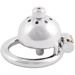 Stainless Steel Male Chastity Device Male Virginity Lock Cock Cage With Tube C345 (1.77 Inch / 45Mm)
