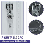 Restraints Mouth Gag Silicone Pvc Bondage Bite Pacifier Bdsm For Open Adult Sex Play Couples Toys Game Slave Cosplay (Blue)