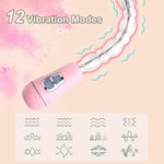 Vibrating Anal Beads Butt Plug Vibrator With 12 Vibration Modes, Flexible Prostate Massager Waterproof Bendable Anus Vagina Stimulator Anal Sex Toy (Battery Powered)