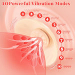 Nipple Toys Nipple Vibrator, Women Sex Toys For Nipple Pleasure With 10 Vibrating Modes, Silicone Invisible Nipple Stimulator With Remote, Vibrating Nipple Clamps Adult Sex Toy For Couples (Nude-A)