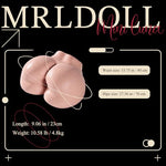 10.58LB Mini Luna Sex Doll for Men, Soft Silicone Male Masturbator, Realistic Buttock Pocket Pussy, Adult Toy for Men, Sex Doll Torso, Easy Clean, Discreet