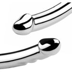 Metal Double-Ended Dildo Anal Butt Plug Double Head Dildo Realistic Penis G-Spot Stimulator Big Dildo Adult Sex Toys For Men Women Lesbian Gay