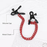 BDSM Restraints Sex Toys for Beginners 5pcs Bondage Set with Heart Paddle & Whips & Feather Tickle & Collar & Nipple Clamps for Women Couples (Red)