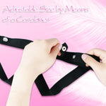 Chastity Belt Male Chastity Device Accessory Elastic Band Chastity Strap Penis Cage Cock Cages Auxiliary Rope Adult Three-Way Bondage Belts (Black)