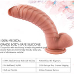 8.66 Inch Realistic Huge Silicone Dildo For Women? Big Dildo With Strong -Suction Cup?Adullt Toys For Women Pleasure Dildo ?Dildo For Men (8.66 Nude)