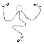 Three Nipple Clamps Clit Clamps Set With Metal Chains Three Nipple Clamps