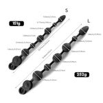 Vibrating Anal Beads (L) + 15.7Inch Huge Anal Plug