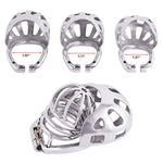 Metal Chastity Cage Device With Ergonomic Design Wrapped Scrotum Ring For Male Sm Penis Exercise Sex Toys W150 (1.97 Inch / 50Mm)