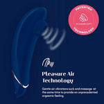 Premium 1 Clitoris Vibrator For Women | Vibrating Clit Sucker Adult Toys & Games | Clit Stimulator For Woman With 12 Suction Speeds | Waterproof Clitoral Stimulation Sex Toys | Blue