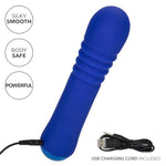 Thicc Chubby Thrusting Wand Waterproof Silicone Rechargeable Vibrator Purple - Se-0650-30-3