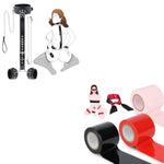 Bdsm Bondage Restraints Tape Set+Neck To Wrist Bdsm Kit