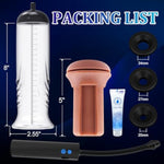 Automatic Penis Enlargement Pump For Men Erection With 3 Intensities, Male Adult Sex Toys Vacuum Sensuality Pump Penis Enlargers & Enhancer Device With A Vagina Pussy Stroker For Men Masturbation