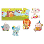 Bababoo & Friends Play With Friends Puzzle Pairs, 18 Matching Pieces For Toddlers 18+ Months, 17" X 8" Board, Develops Problem Solving, Motor Skills & Social Learning, Educational Toy For Early Play