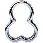 Men'S Cock Ring Metal Bondage Device Penis Set Lock Fine Ring Penis Ring Gay Trainer