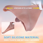 Hollow Strap On Dildo Harness,Realisitc Male Penis Sleeve Extender Cock Sleve Enlarger, Soft Silicone Wearable Dildo Panties Adult Sex Toys For Couples Men Women Lesbian