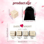 Date Night Dice,Fun Night Dating Decision Dice,Wooden Dating Fun Dice, Love Dice, Food Decision Dice, Date Ideas,Gifts For Boyfriend-Girlfriend