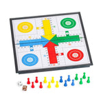 Ludo Magnetic Folding Travel Board Game Set for 2 to 4 Players, 9.75 Inches