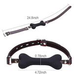 Bdsm Restraints Kit Dog Bone Mouth Gag And Sex Handcuffs Collar Neck To Wrist Bondage Gear & Accessories Kit Sex Toy For Lover Couple Slave Sm Game