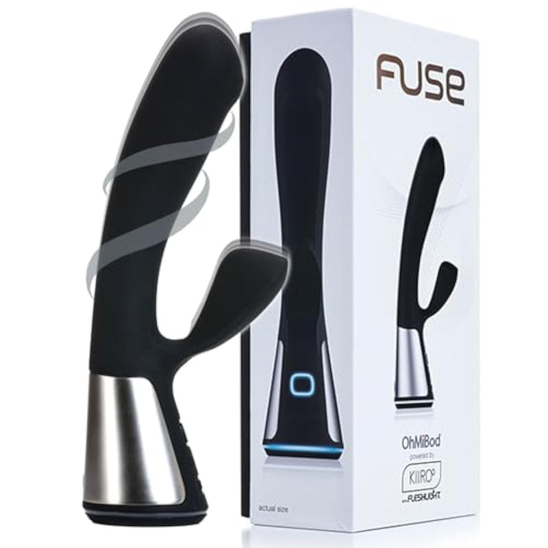 Fuse Interactive Dual Stimulation G-Spot Vibrator And Clitoral Stimulator - Women Essentials - Bluetooth App-Controlled Remote Control Vibrator - Body-Friendly, Waterproof, Led Light
