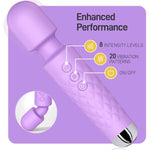 Viboators Toys, Vibrateirs For Women Today Adult Vibrator Wand Sex Toyswith Strong Vibrator With Waterproof & 20 Patterns & 8 Intensity, Wand Massager For Her Pleasure (Lilac)