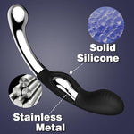 Metal Prostate Massager Anal Dildo, Prostate Wand Anal Hook Adult Sex Toy