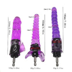 Electric Drill Thrusting Set C Diy Sex Machine - 1 Drill Adapter & 3 S-Sized Dildo With Drill Connector For Auto Spinning And Thrusting