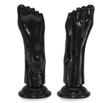 Realistic Foot Dildo Black Monster Dildo, 9.9'' Soft Foot Anal Plug with Strong Suction Cup, Fantasy Dildos for Anal & Vaginal Stimulation, Adult Sex Toy for Men, Women and Couples