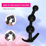 Silicone Anal Beads Anal Beeds Anal Plugs, 2Pcs Butt Plug Anal Toys Set With T- Shaped Base, Anal Butt Plug Sex Toys Prostate Messager For Female G-Spot Stimulator & Male