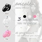 Ht-V5 Male Chastity Device Leightweight Chastity Cage Resin Ergonomic Breathable Chastity Devices With Latest Button Lock And Exclusive Keys Maxi (1.97" Ring(50Mm), Clear)