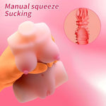 Male Mini Realistic Doll, Ultra-Soft Male Masturbator Equipped With 3D Textured Breasts And Vagina, Easy To Clean, Specially Designed For Men For A Better Experience.